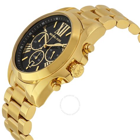 black face michael kors watch